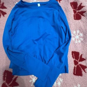Blue Lululemon long sleeve